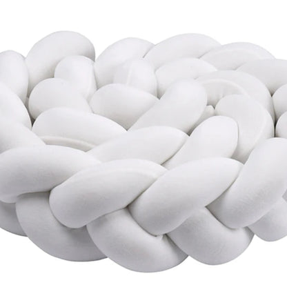 Tour de lit bebe ultradoux tout blanc - idealechambredebb.com