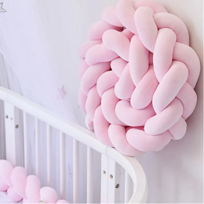 Tour de lit pour bebe Coton doux rose idealechambredebb.com 