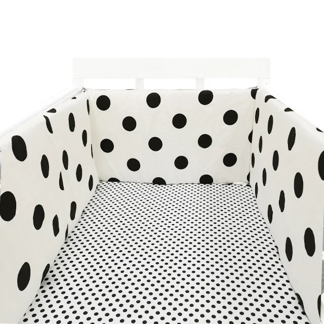 Tour de lit bébé Admirable blanc noir- idealechambredebb.com