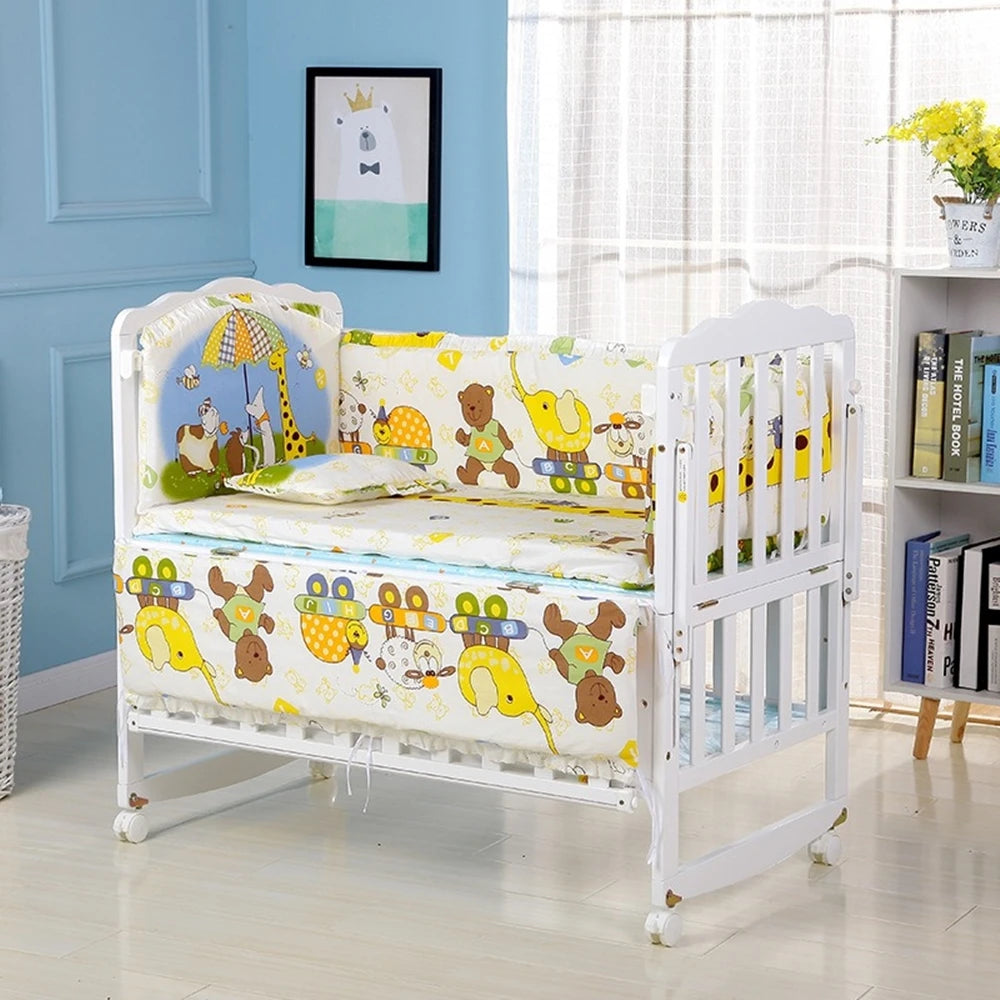 Tour de lit bébé Belles Déco Blanc diverses figures - idealechambredebb.com