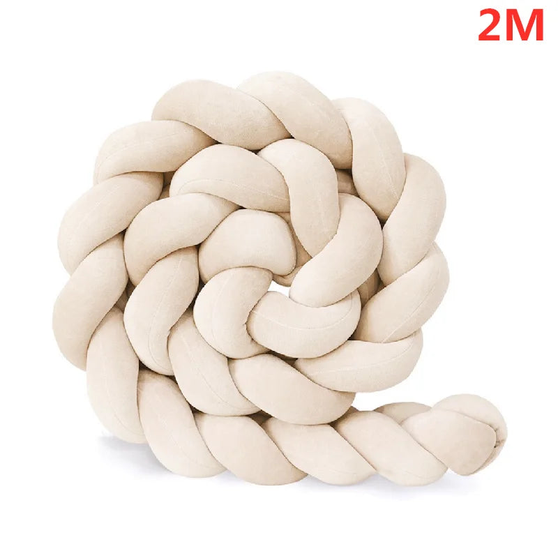 Tour de lit pour bebe Coton doux beige 2m - idealechambredebb.com