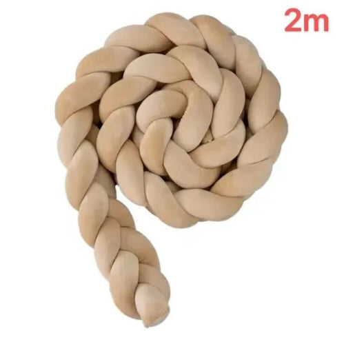 Tour de lit pour bebe Coton doux-beige sombre-2m-idealechambredebb.com
