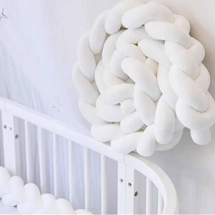 Tour de lit pour bebe Coton doux blanc - idealechambredebb.com