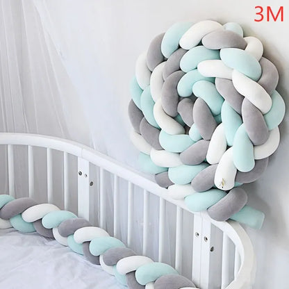 Tour de lit pour-bebe-Coton-doux-bleu-gris-3m-idealechambredebb.com