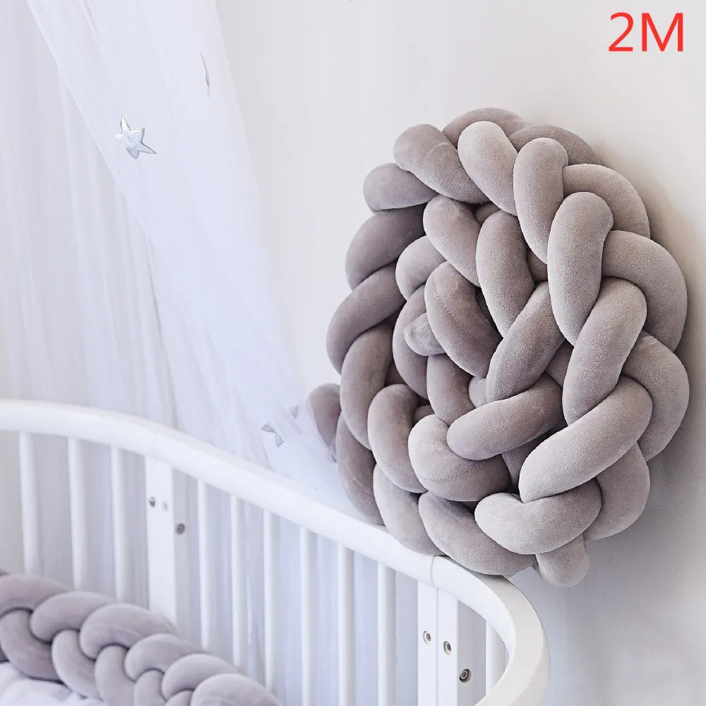 Tour de lit pour bebe Coton doux chocolat clair 2m-idealecambredebb.com