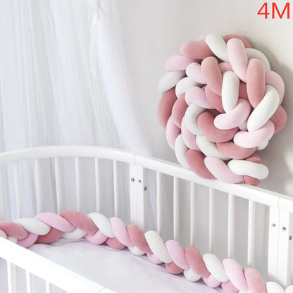 Tour de lit pour bebe Coton doux rose rose-idealechambredebb.com