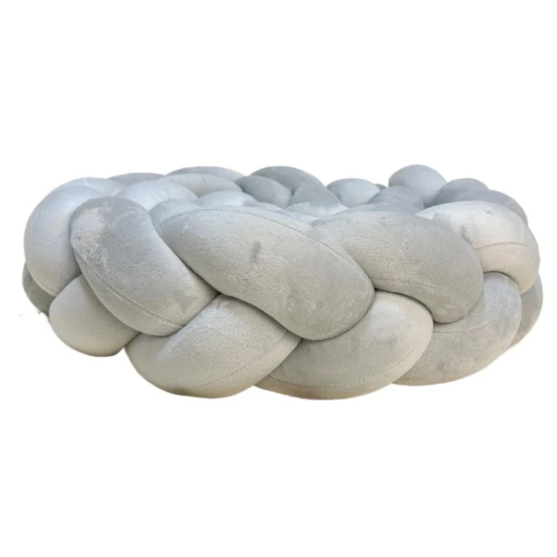 Tresse de lit Excellente pour bébé gris  2