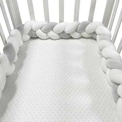 Tresse de lit Excellente pour bébé gris blanc 2