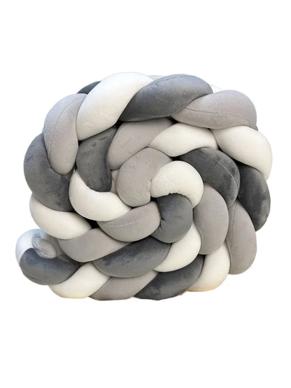 Tresse de lit Excellente pour bébé gris blanc 