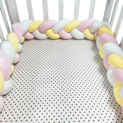 Tresse de lit Excellente pour bébé rose jaune blanc