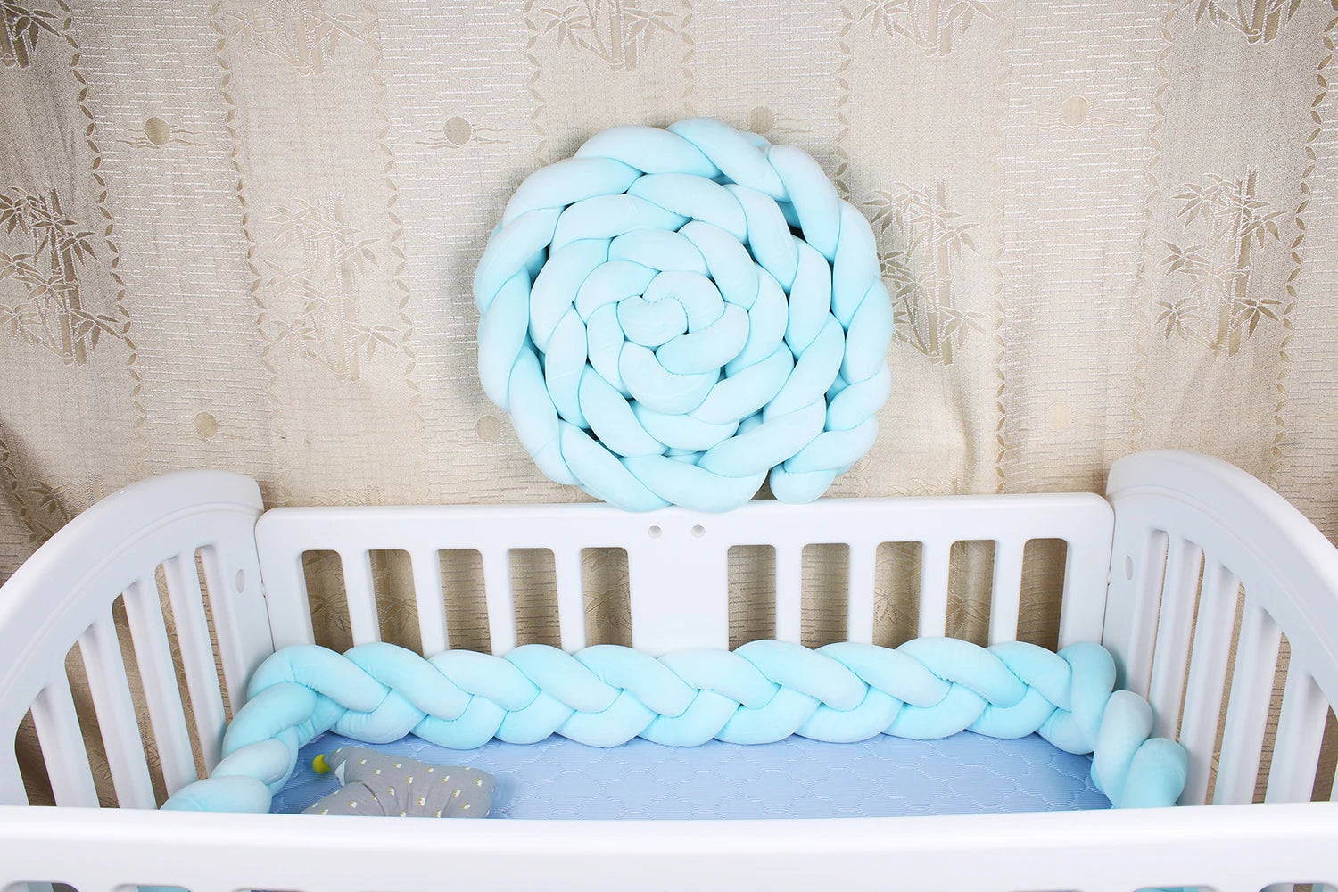 Tresse de lit Style nordiquenbleu
