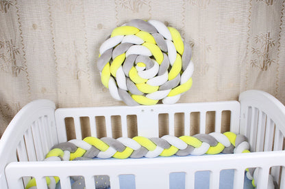 Tresse de lit Style nordique jaune blanc gris 