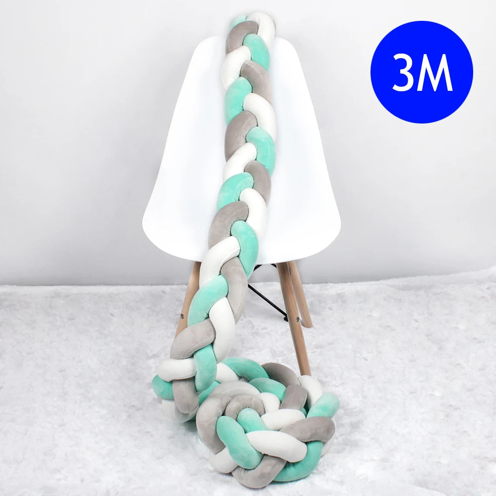 Tresse de lit Style nordique vert gris blanc 