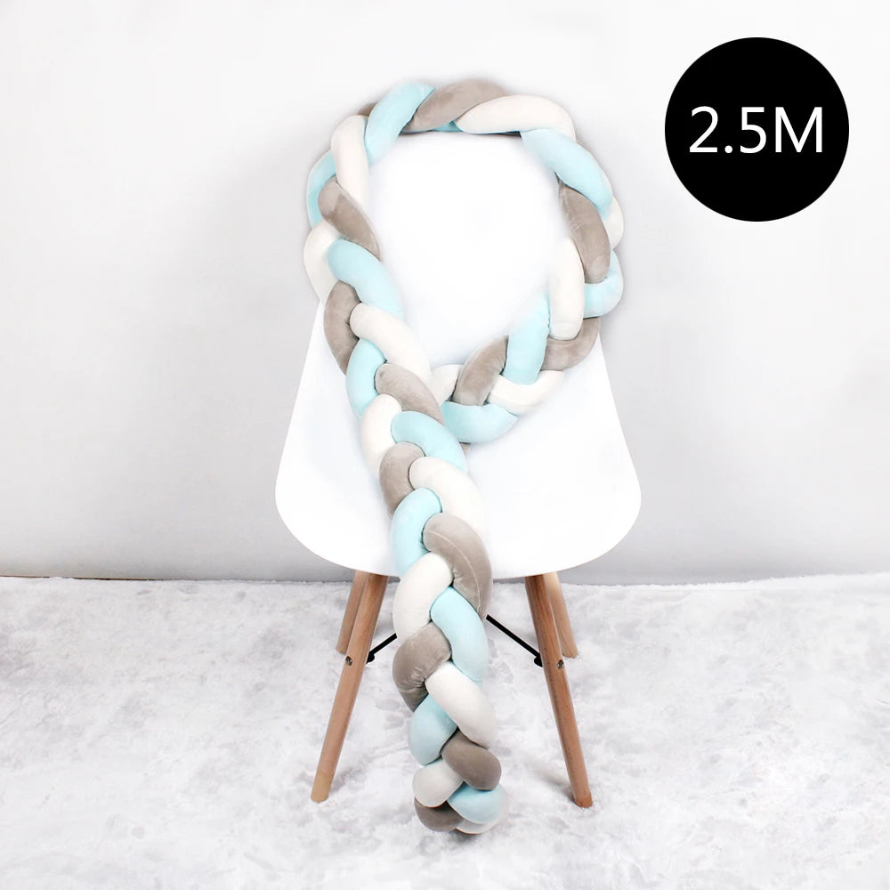 Tresse de lit Style nordique bleu noir blanc 