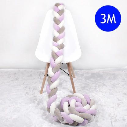 Tresse de lit Style nordique rose gris blanc 