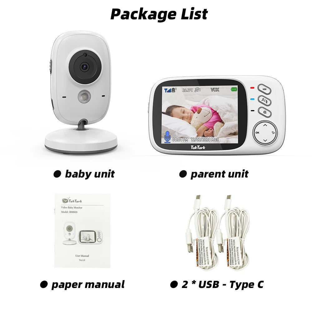 Berceuse et écoute bébé TakTark 3,2 pouces - Chambre de Bébé Idéale
