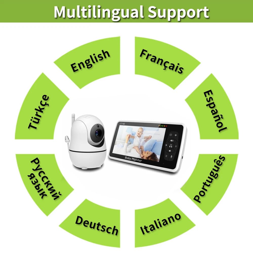 Berceuse et écoute bébé vidéo 5 pouces - Chambre de Bébé Idéale