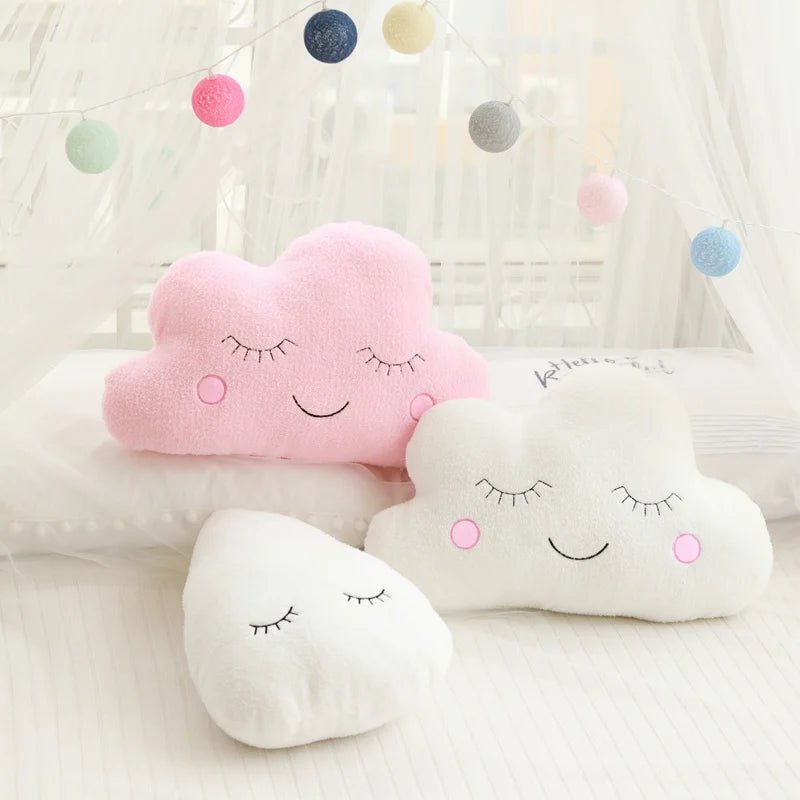 Coussin en peluche doux en forme de nuage - Chambre de Bébé Idéale