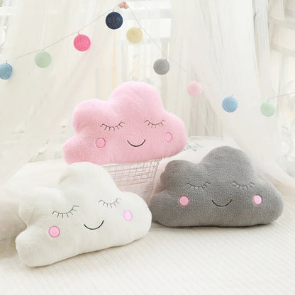 Coussin en peluche doux en forme de nuage - Chambre de Bébé Idéale