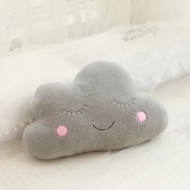 Coussin en peluche doux en forme de nuage - Chambre de Bébé Idéale