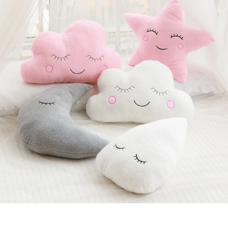 Coussin en peluche doux en forme de nuage - Chambre de Bébé Idéale