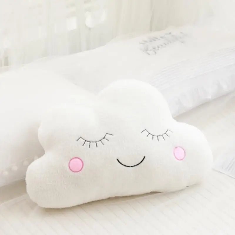 Coussin en peluche doux en forme de nuage - Chambre de Bébé Idéale