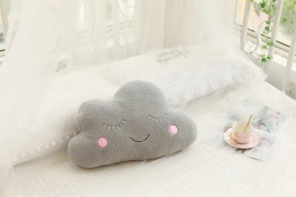 Coussin en peluche doux en forme de nuage - Chambre de Bébé Idéale