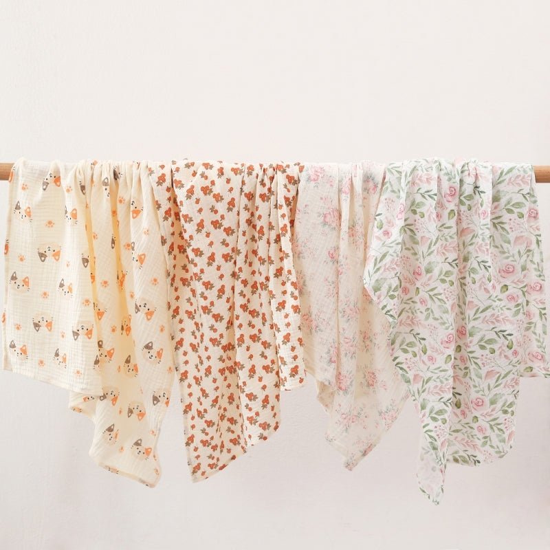 Couverture d'emmaillotage en coton pour bébé - Chambre de Bébé Idéale