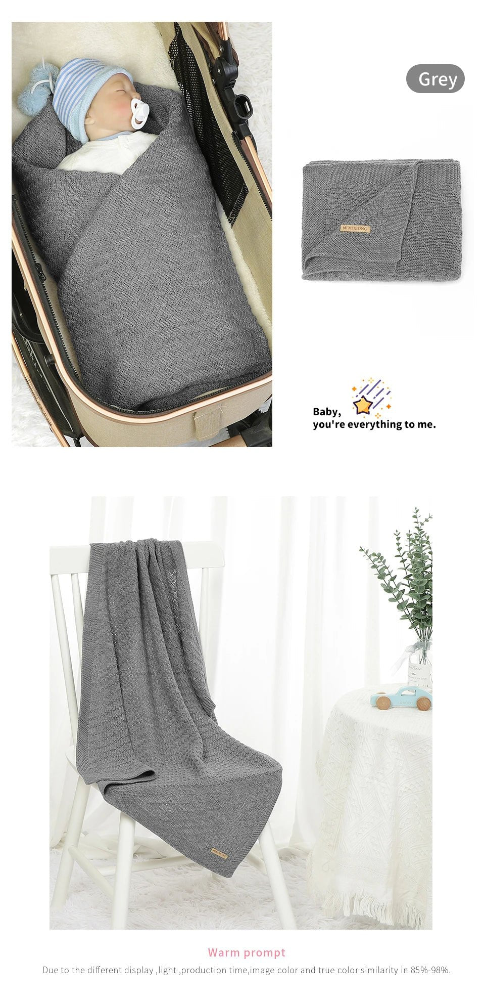 Couvertures bébé 90x70cm - Chambre de Bébé Idéale