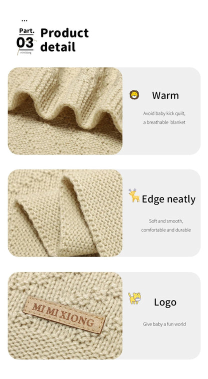 Couvertures bébé 90x70cm - Chambre de Bébé Idéale