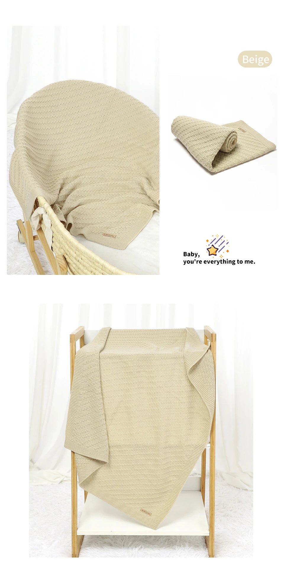 Couvertures bébé 90x70cm - Chambre de Bébé Idéale