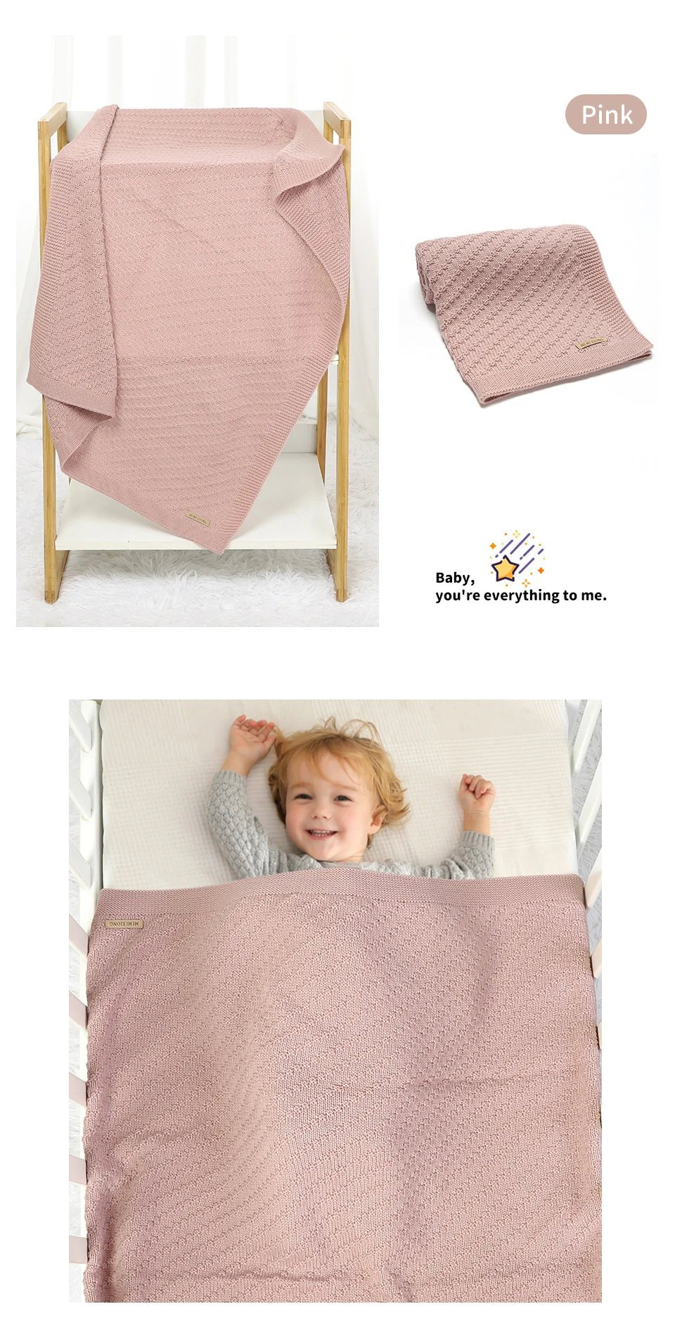 Couvertures bébé 90x70cm - Chambre de Bébé Idéale