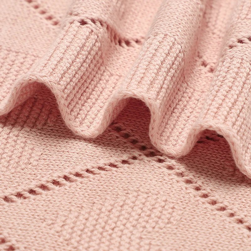 Couvertures pour bébé en tricot de coton - Chambre de Bébé Idéale