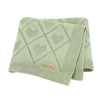 Couvertures pour bébé en tricot de coton - Chambre de Bébé Idéale