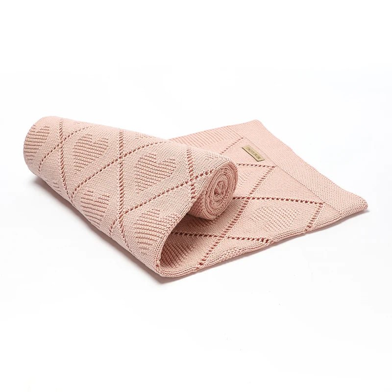 Couvertures pour bébé en tricot de coton - Chambre de Bébé Idéale