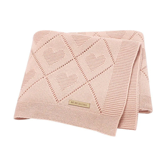 Couvertures pour bébé en tricot de coton - Chambre de Bébé Idéale