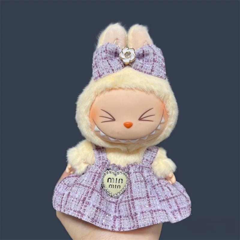 Jupe pour poupée en peluche Labubu de 17 cm - Chambre de Bébé Idéale