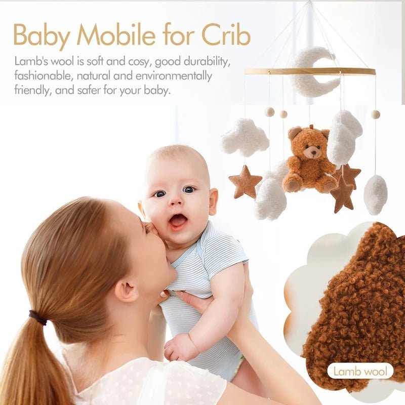 Mobile en bois pour berceau de bébé - Chambre de Bébé Idéale