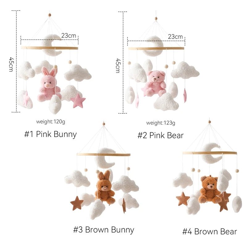 Mobile en bois pour berceau de bébé - Chambre de Bébé Idéale