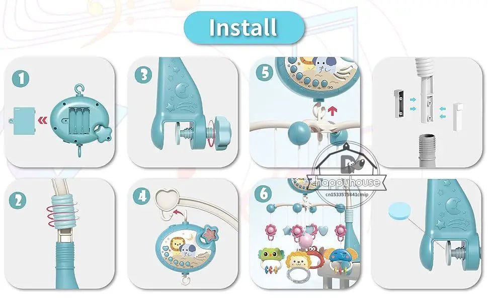 Mobile musical pour berceau de bébé Yokibo - Chambre de Bébé Idéale
