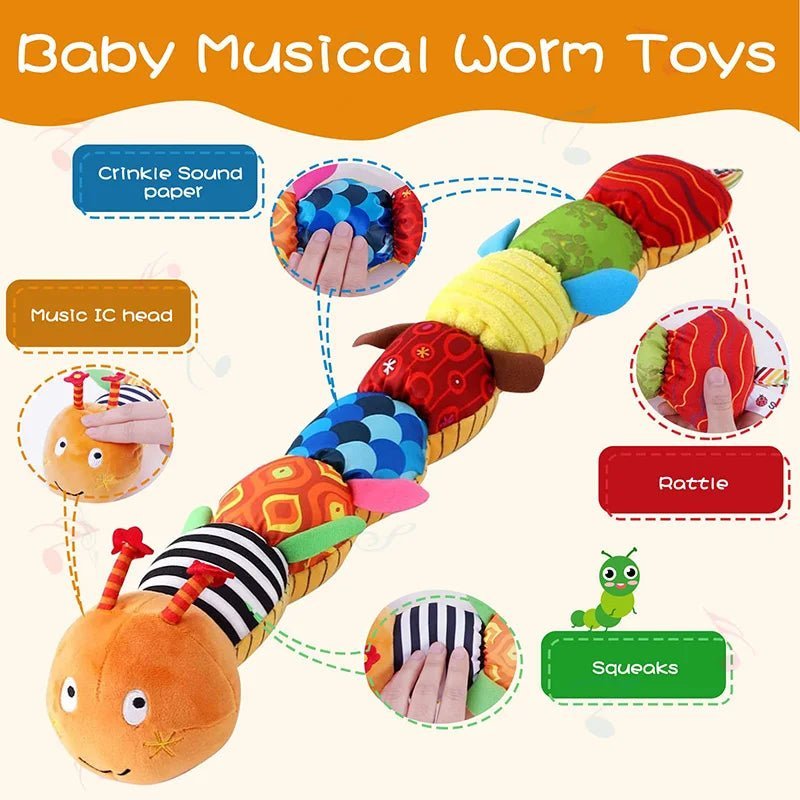 Mobile musicale pour bébé en peluche - chenille - Chambre de Bébé Idéale
