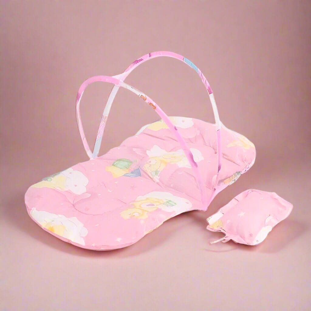 Moustiquaire Lit Bébé  flexible Rose - Chambre de Bébé Idéale