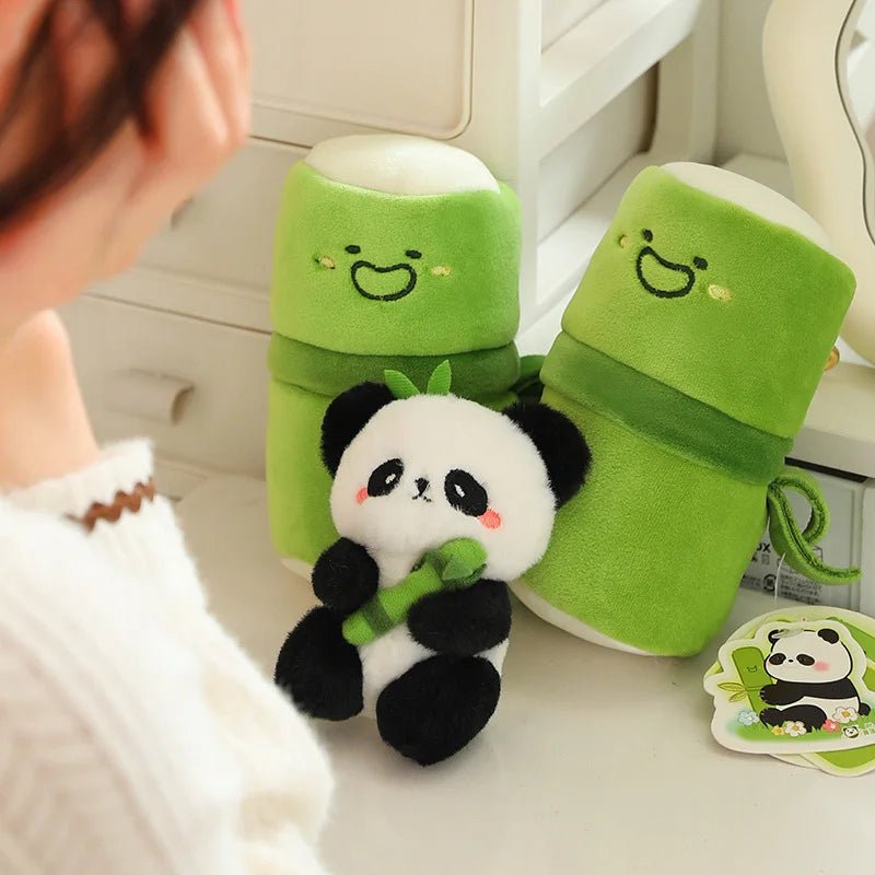 Peluche panda en bambou de 10 cm - Chambre de Bébé Idéale