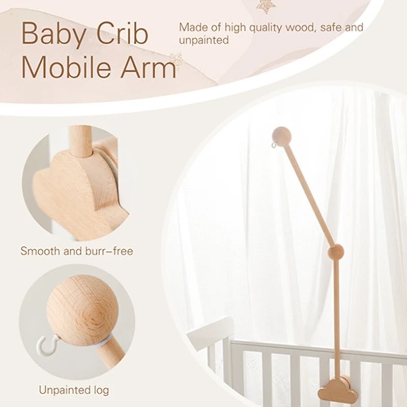 Support de mobile bébé en bois - Chambre de Bébé Idéale