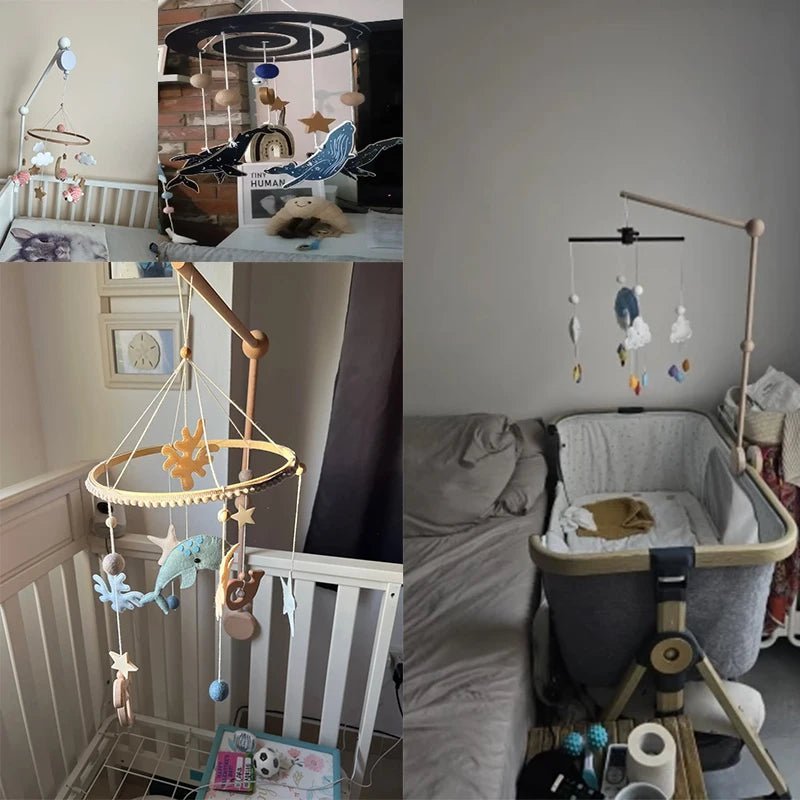 Support de mobile bébé en bois - Chambre de Bébé Idéale