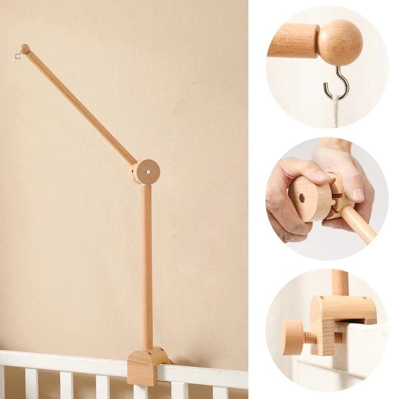 Support de mobile bébé en bois - Chambre de Bébé Idéale