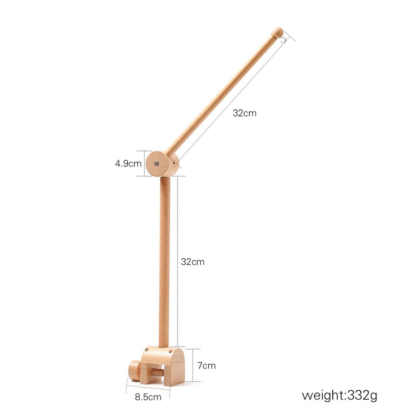 Support de mobile bébé en bois - Chambre de Bébé Idéale