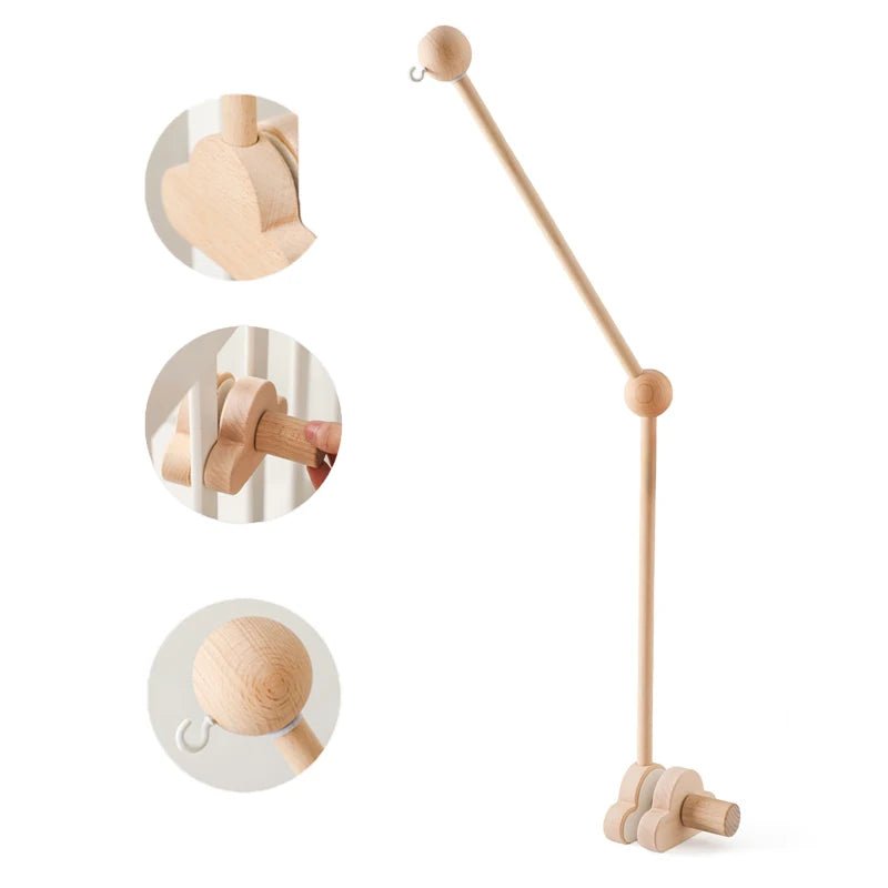 Support de mobile bébé en bois - Chambre de Bébé Idéale