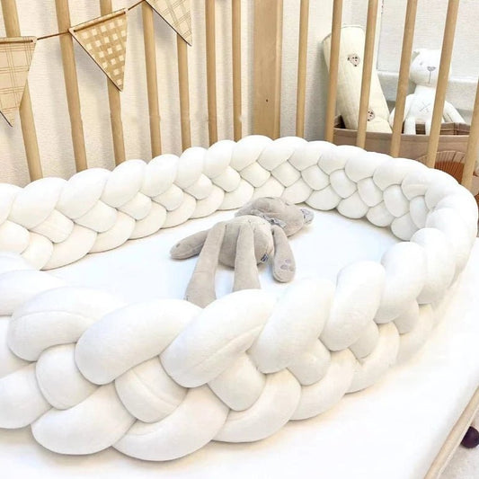 Tour de lit bébé Confortable blanc 