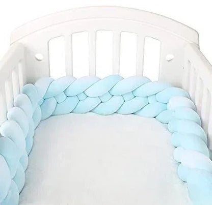 Tour de Lit Bebe - CozyKnot™ - Rose Blanc - Chambre de Bébé Idéale
